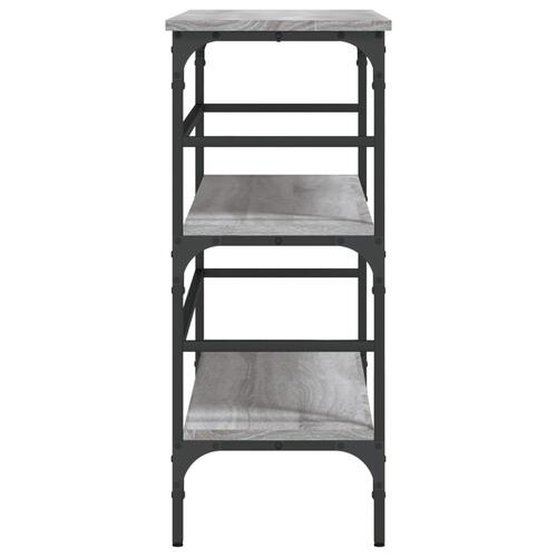 Konsolbord 100x32x75 cm konstrueret træ grå sonoma-eg