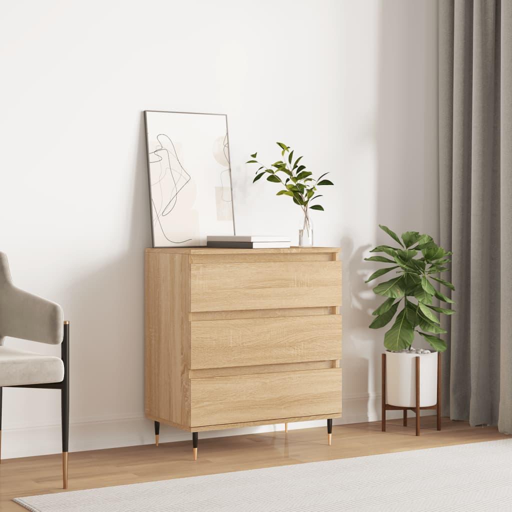 Skænk i sonoma-eg - 60 × 35 × 70 cm, konstrueret træ billede