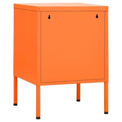 Natborde 2 stk. 35x35x51 cm stål orange