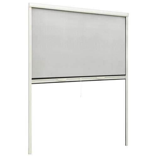 Nedrulleligt insektnet til vinduer 130x170 cm hvid
