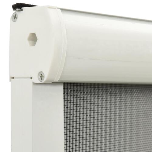 Nedrulleligt insektnet til vinduer 130x170 cm hvid