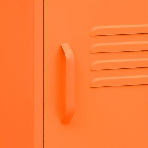 Natborde 2 stk. 35x35x51 cm stål orange