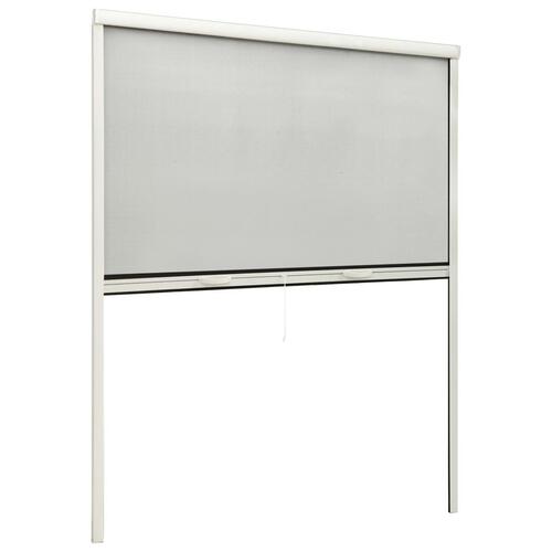 Nedrulleligt insektnet til vinduer 150x170 cm hvid