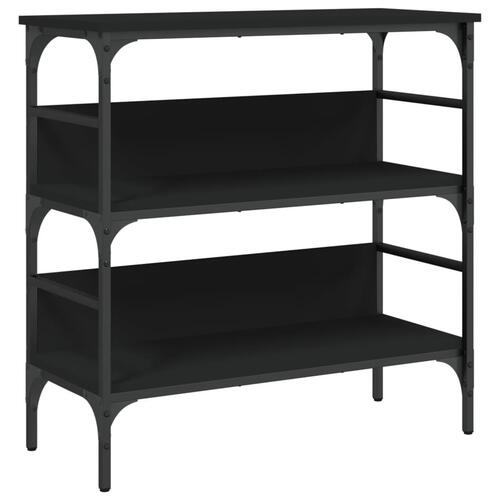 Konsolbord 75x32x75 cm konstrueret træ sort