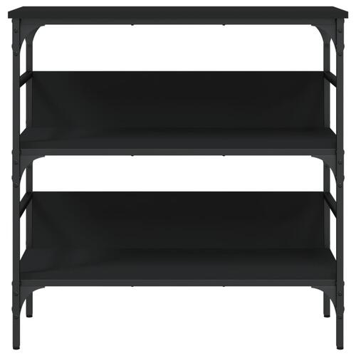 Konsolbord 75x32x75 cm konstrueret træ sort
