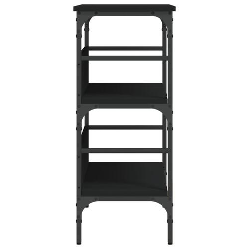 Konsolbord 75x32x75 cm konstrueret træ sort