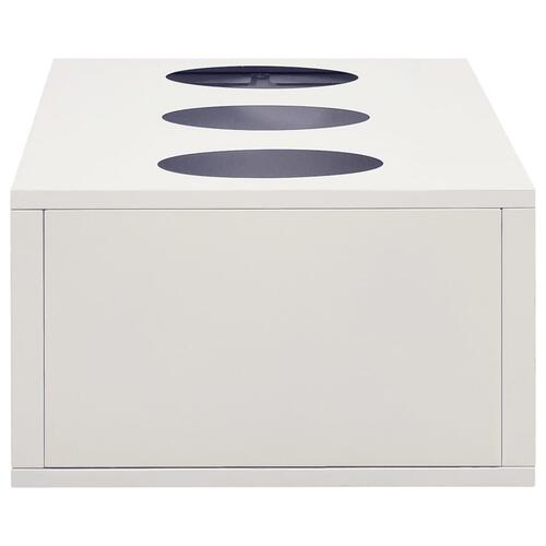 Kontorskab med plantekasse 90x40x113 cm stål lysegrå