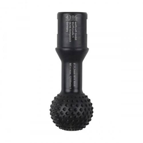 Vinkelsliber-rasp halvrund - Wolfcraft 4386000, Ø 3,1 cm