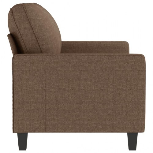2-personers sofa i stof - 140 cm sædebredde, brun