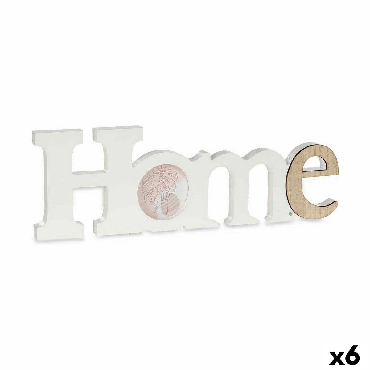 Fotoramme til væg - Home, hvid/brun, træ/MDF (6 stk.) billede