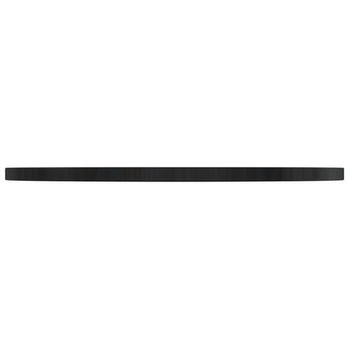 Bordplade Ø70x2,5 cm massivt fyrretræ sort