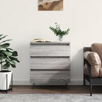 Skænk 60x35x70 cm konstrueret træ grå sonoma-eg