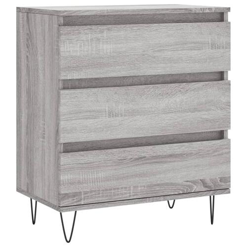 Skænk 60x35x70 cm konstrueret træ grå sonoma-eg