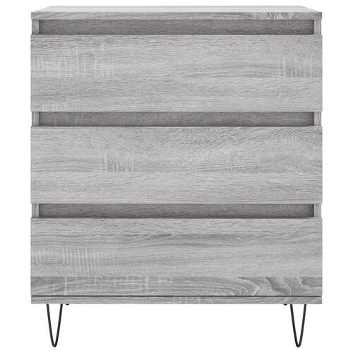 Skænk 60x35x70 cm konstrueret træ grå sonoma-eg