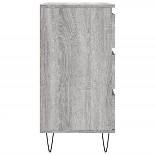Skænk 60x35x70 cm konstrueret træ grå sonoma-eg