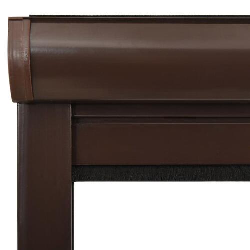 Nedrulleligt insektnet til vinduer 140x170 cm brun