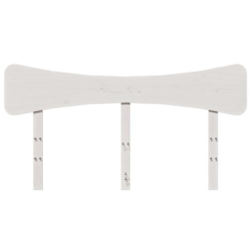 Sengegavl 150 cm massivt fyrretræ hvid