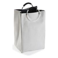 Vasketøjskurv Polyester (30 x 55 x 46 cm) Hvid