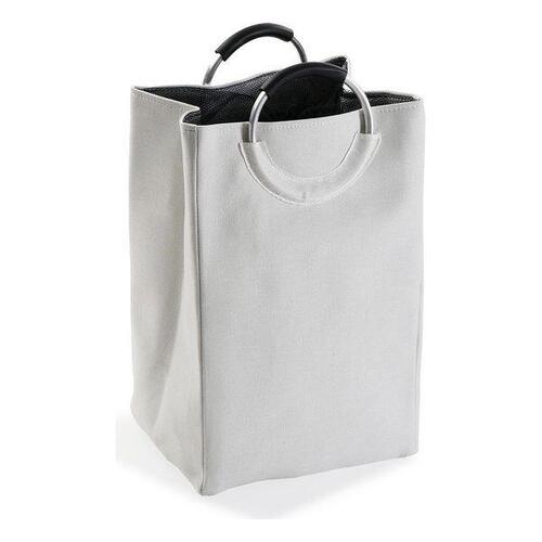 Vasketøjskurv Polyester (30 x 55 x 46 cm) Hvid