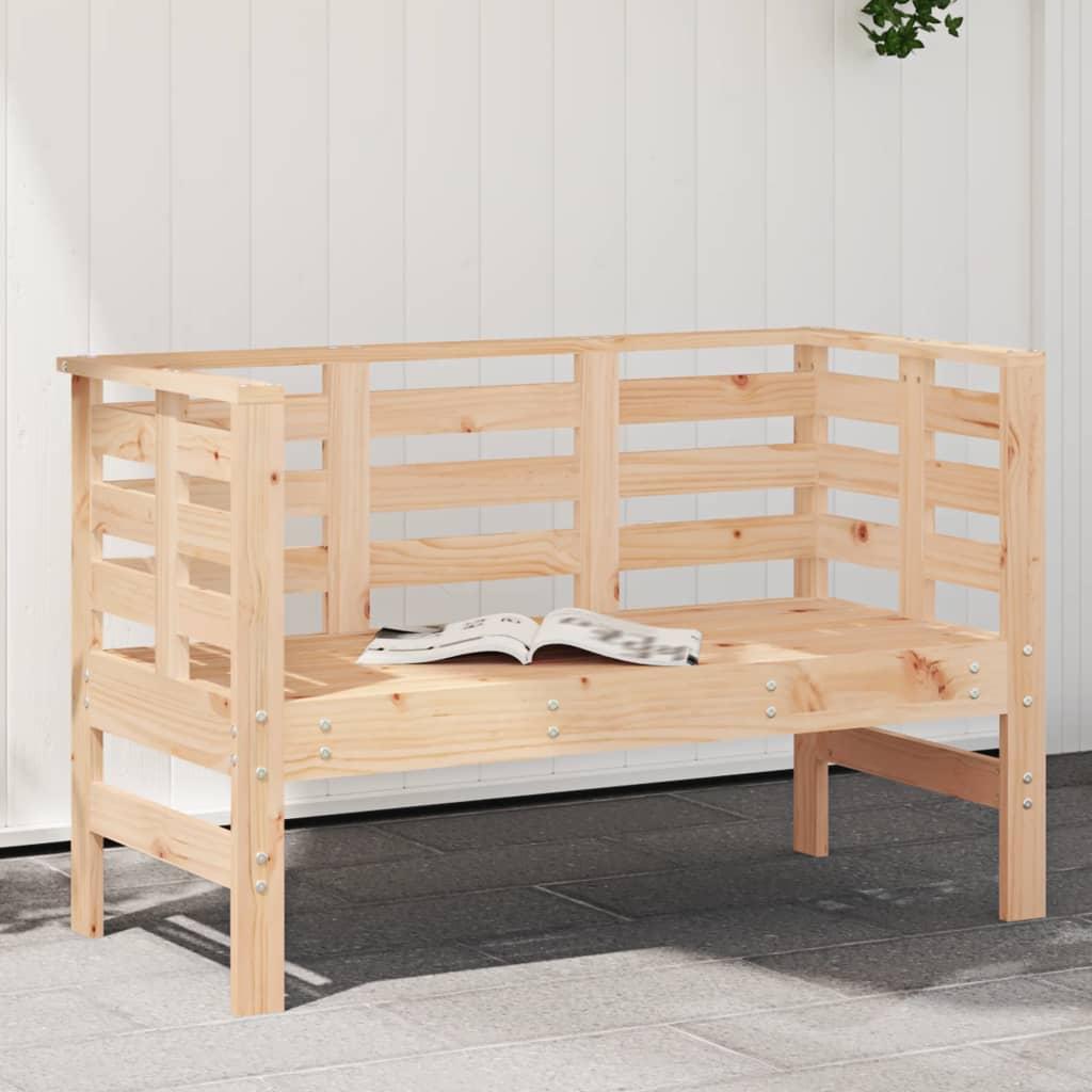 Havebænk 111,5x53x71 cm massivt fyrretræ