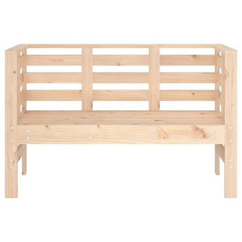 Havebænk 111,5x53x71 cm massivt fyrretræ