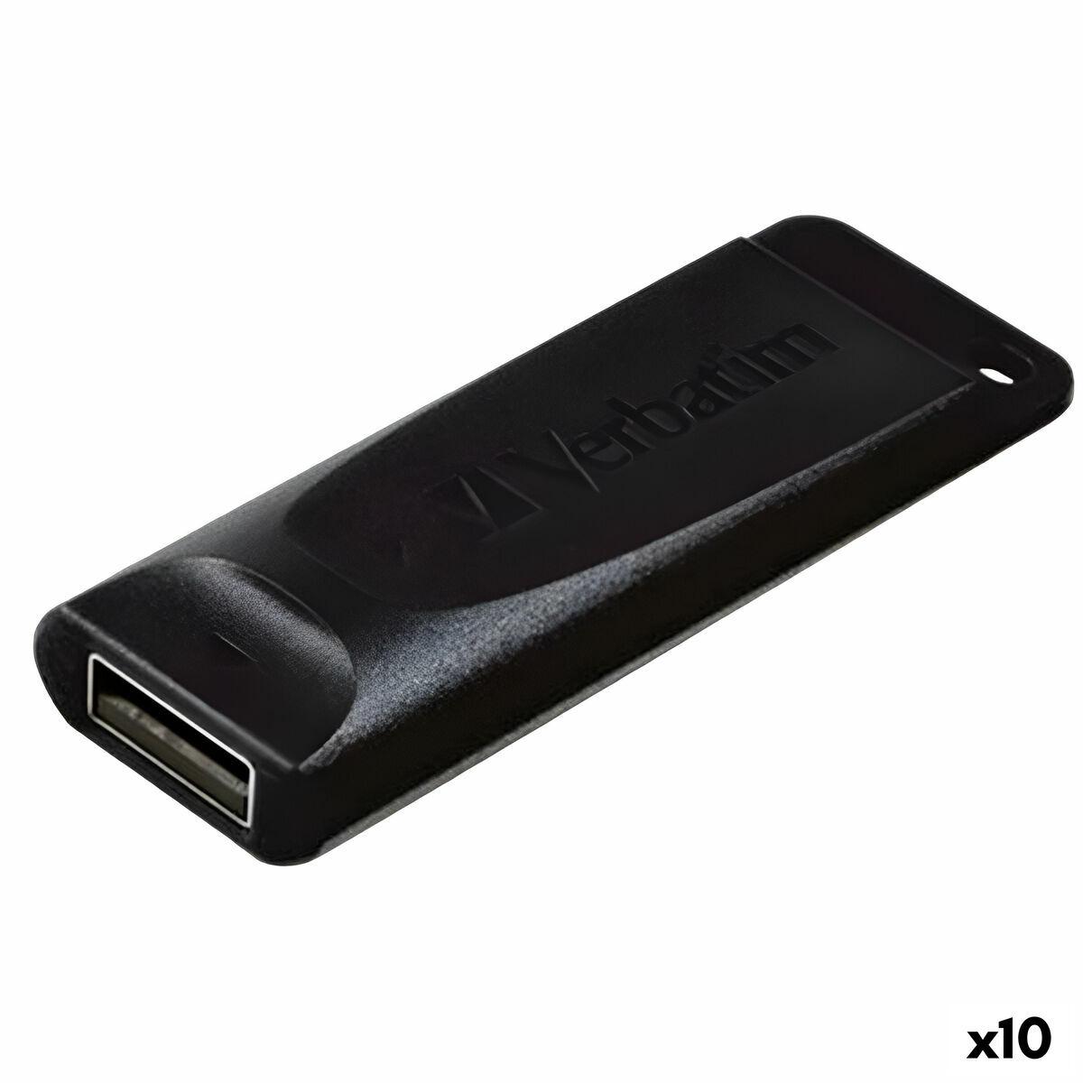 Verbatim USB-stick 16 GB - Sort (pakke med 10)