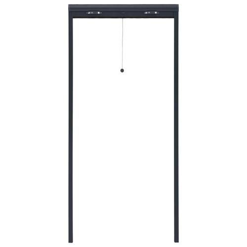 Nedrulleligt insektnet til vinduer 60x150 cm antracitgrå