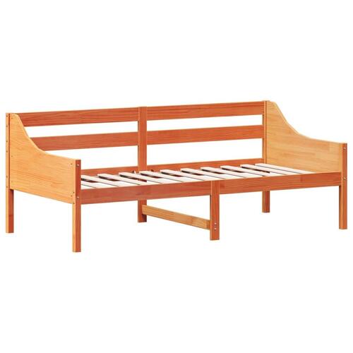 Daybed 90x190 cm massivt fyrretræ gyldenbrun