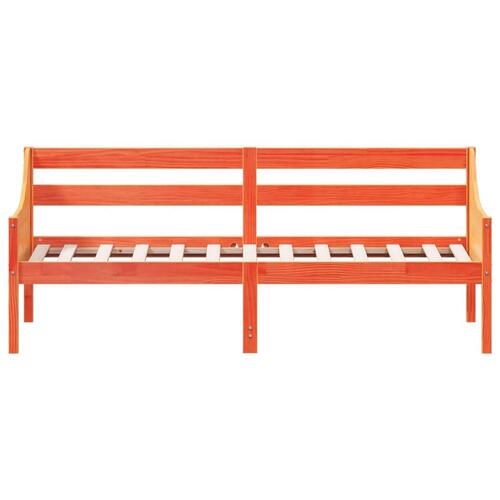 Daybed 90x190 cm massivt fyrretræ gyldenbrun