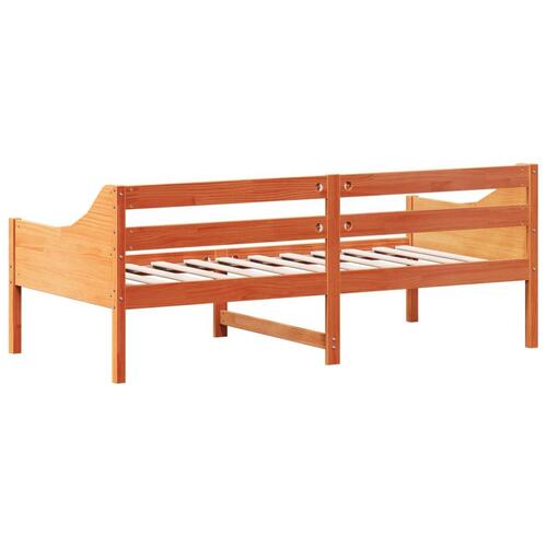 Daybed 90x190 cm massivt fyrretræ gyldenbrun