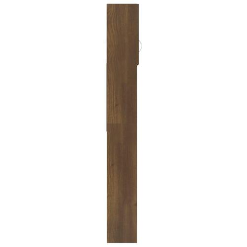 Vaskemaskineskab 64x25,5x190 cm brun egetræsfarve
