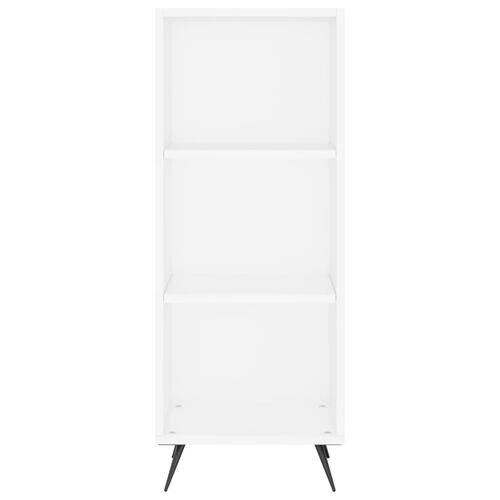 Skab 34,5x34x180 cm konstrueret træ hvid