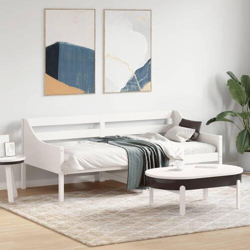 Daybed 75x190 cm massivt fyrretræ hvid