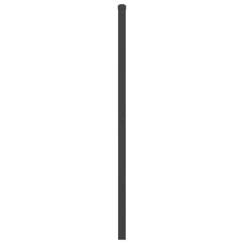 Sengegavl 180 cm metal sort