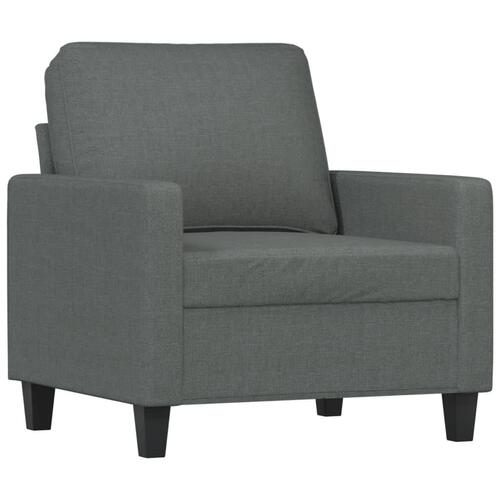 Sofasæt 4 dele med hynder stof mørkegrå
