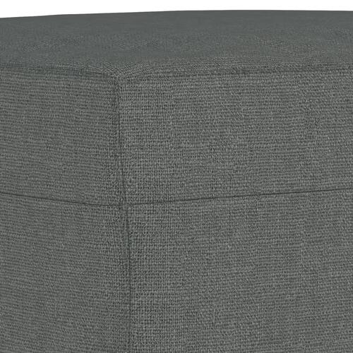 Sofasæt 4 dele med hynder stof mørkegrå