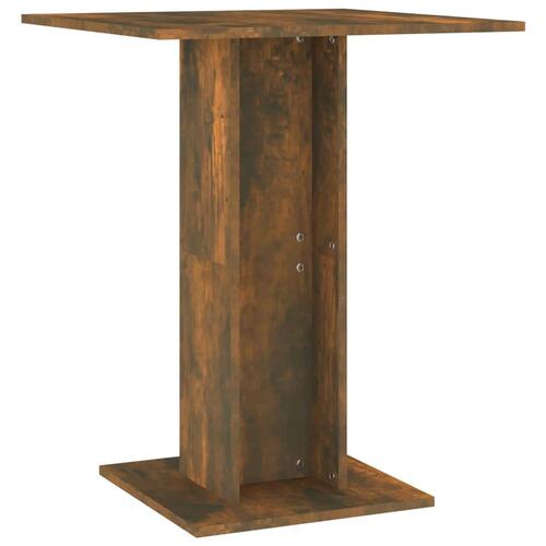 Bistrobord 60x60x75 cm konstrueret træ røget egetræsfarve