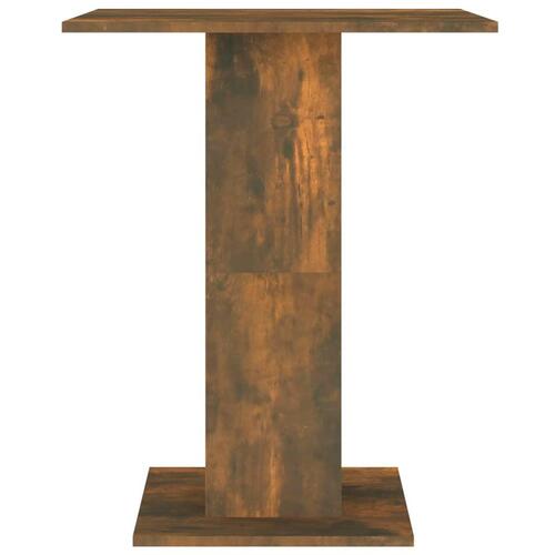 Bistrobord 60x60x75 cm konstrueret træ røget egetræsfarve