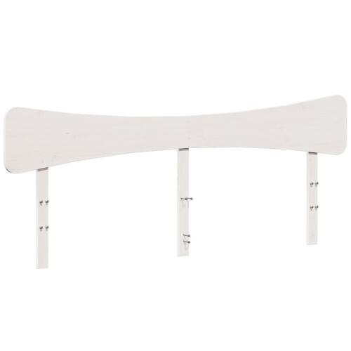 Sengegavl 200 cm massivt fyrretræ hvid