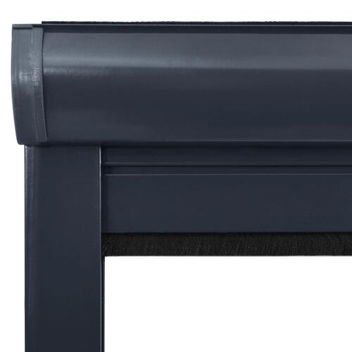 Nedrullelig insektskærm til vinduer 100x170 cm antracitgrå