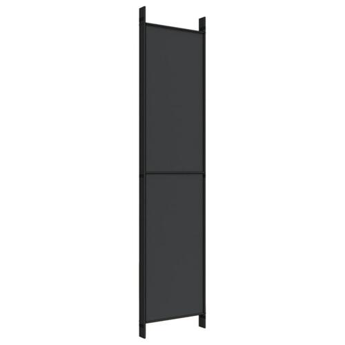 5-panels rumdeler 250x220 cm stof sort