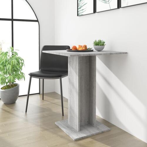 Bistrobord 60x60x75 cm konstrueret træ grå sonoma-eg