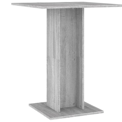 Bistrobord 60x60x75 cm konstrueret træ grå sonoma-eg