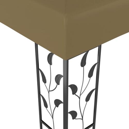 Pavillon 3x3 m 180 g/m² gråbrun