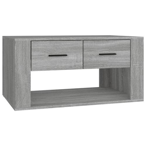 Sofabord 80x50x40 cm konstrueret træ grå sonoma-eg