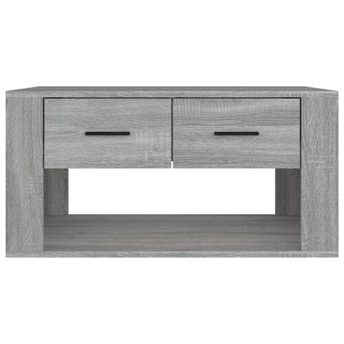Sofabord 80x50x40 cm konstrueret træ grå sonoma-eg