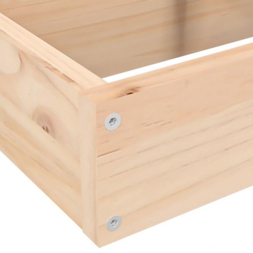 Plantekasse i 4 niveauer 80,5 x 79 x 36 cm - massivt fyrretræ