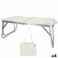 Sammenklappeligt bord Aktive Flødefarvet 60 x 25 x 40 cm (4 enheder)