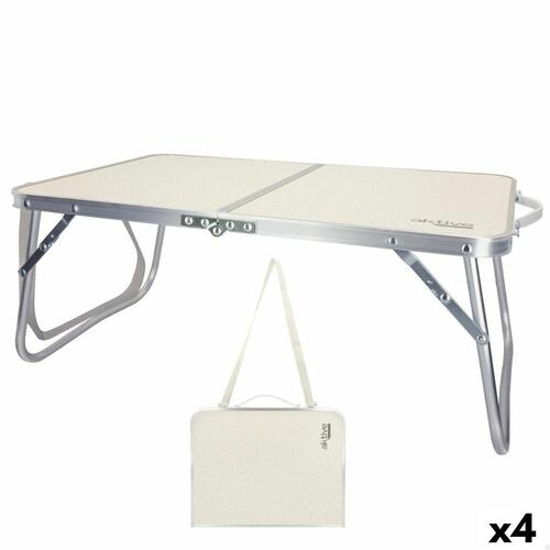 Sammenklappeligt bord Aktive Flødefarvet 60 x 25 x 40 cm (4 enheder)