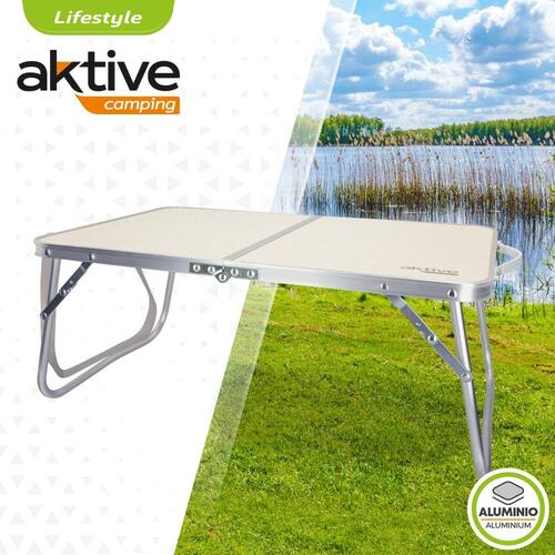 Sammenklappeligt bord Aktive Flødefarvet 60 x 25 x 40 cm (4 enheder)